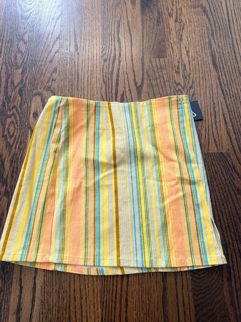 New Art Class Girls Retro Striped Mini Skirt Size Large 10/12
